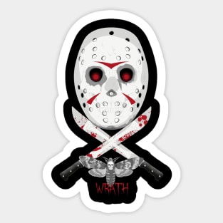 wrath Friday 13th Sticker